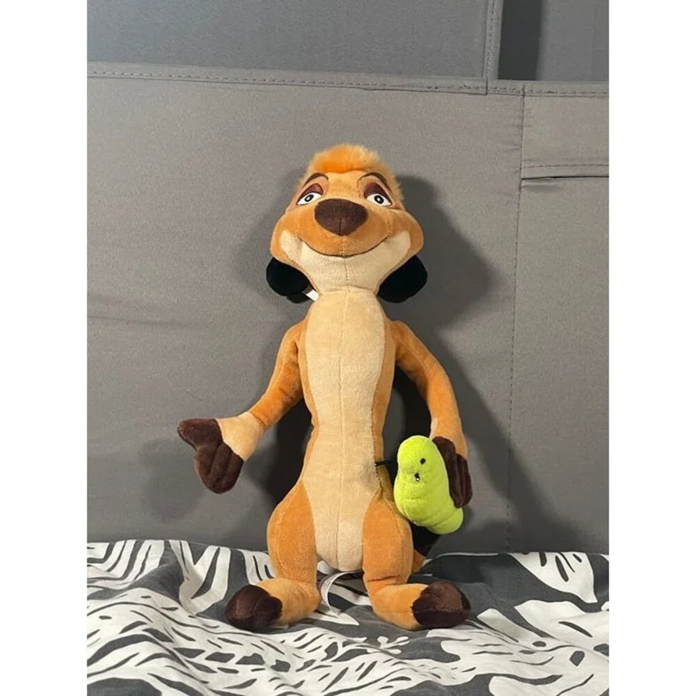 Disney Parks Lion King Timon Plush Toy with Grub Larvae Bug Hakuna Matata NWT